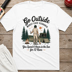 Go Outside Worst Case Scenario T-Shirt - White