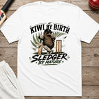 Kiwi By Birth Sledger By Nature T-Shirt - White