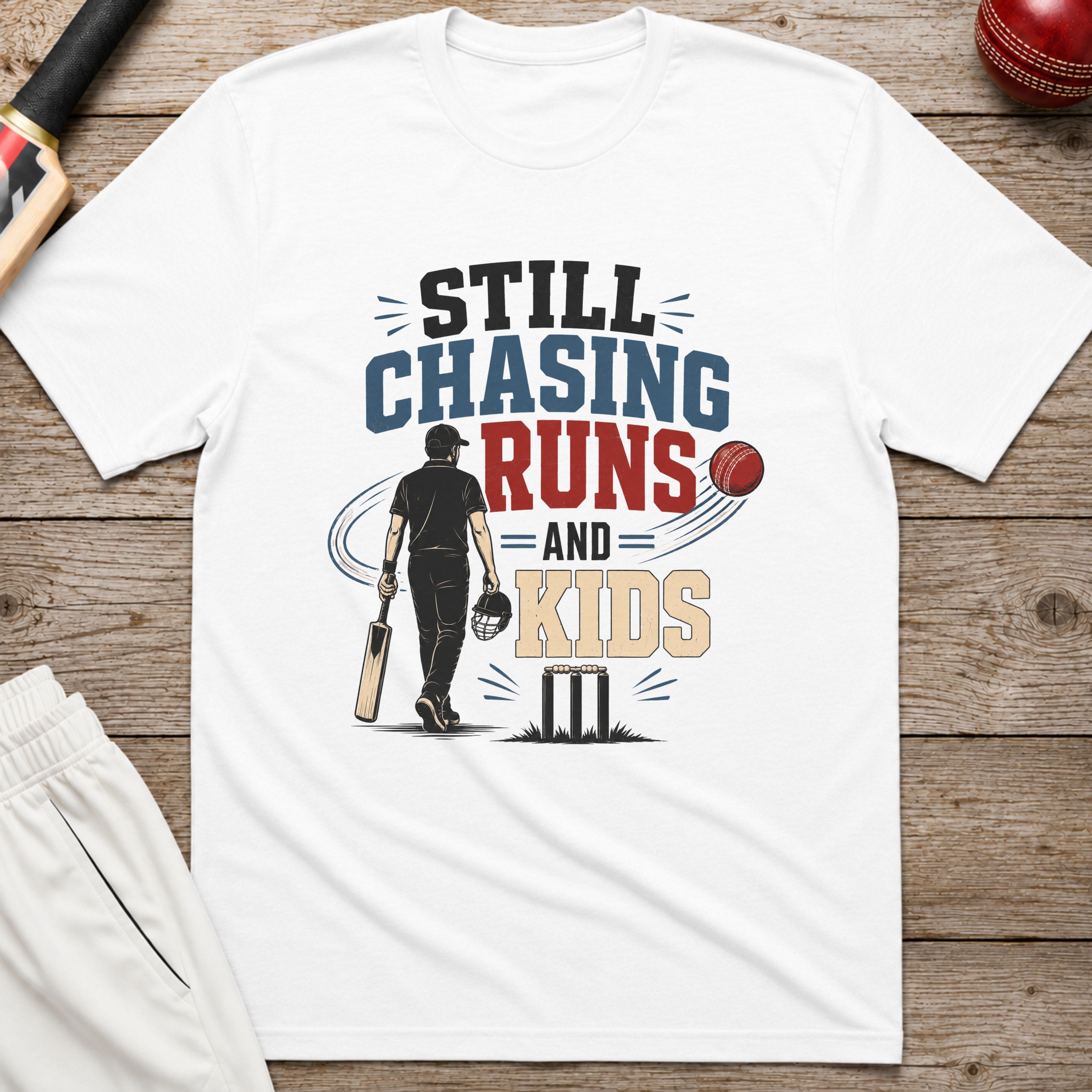 Still Chasing Runs And Kids T-Shirt - White