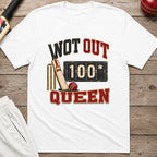 Not Out Queen T-Shirt - White