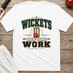 Wickets Before Work T-Shirt - White