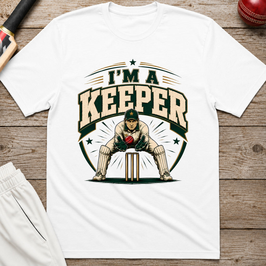 Im A Keeper T-Shirt - White