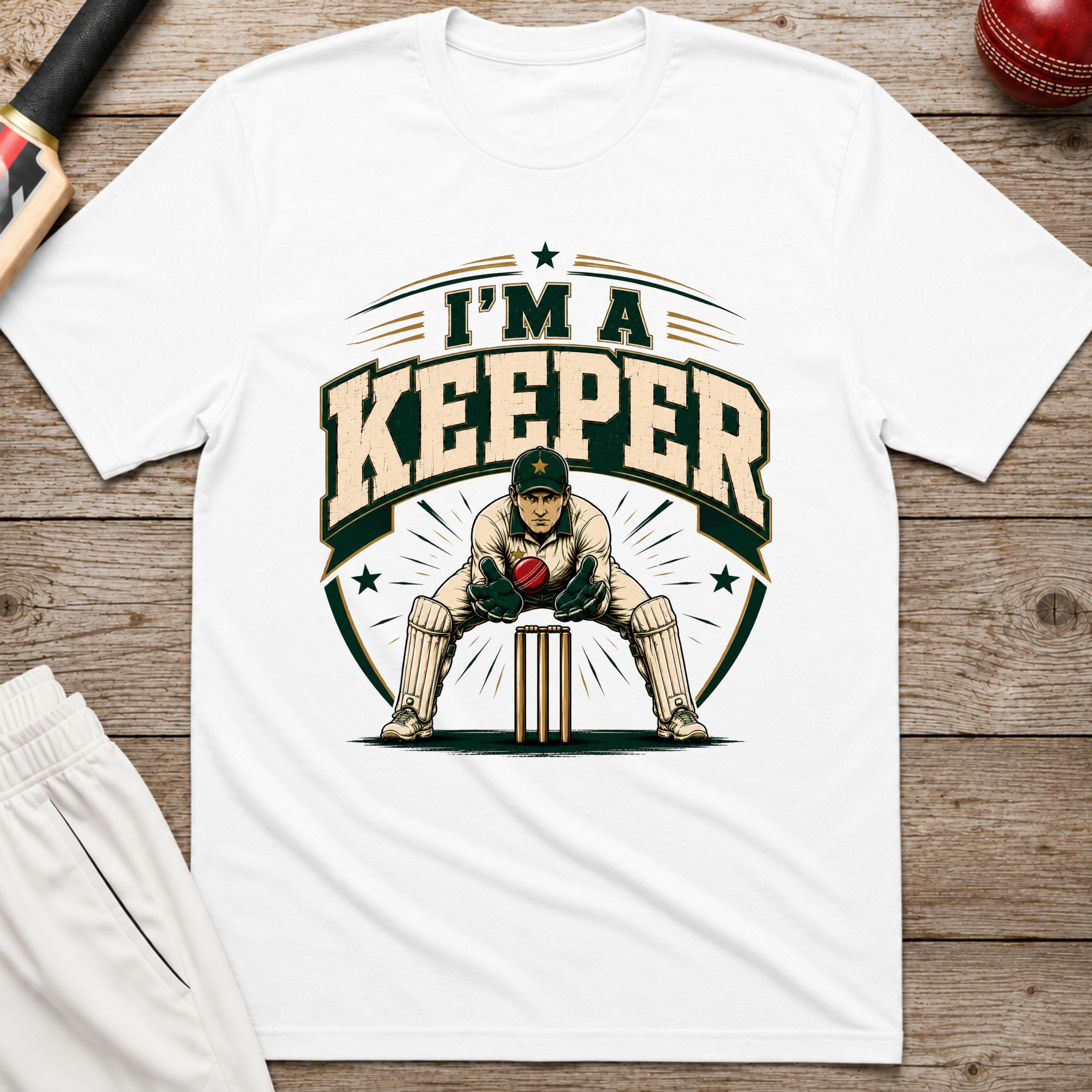 Im A Keeper T-Shirt - White