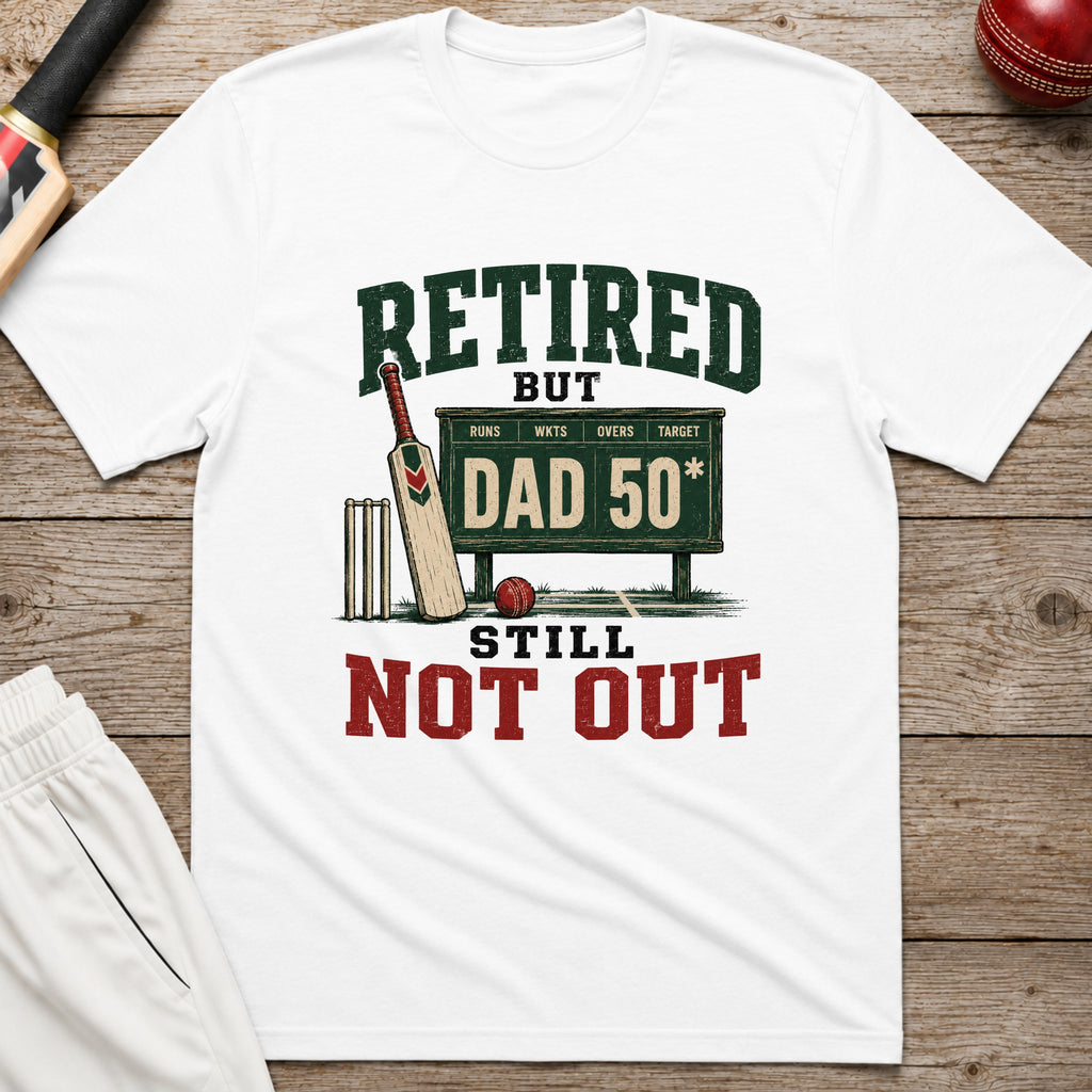 Retired But Still Not Out T-Shirt - White