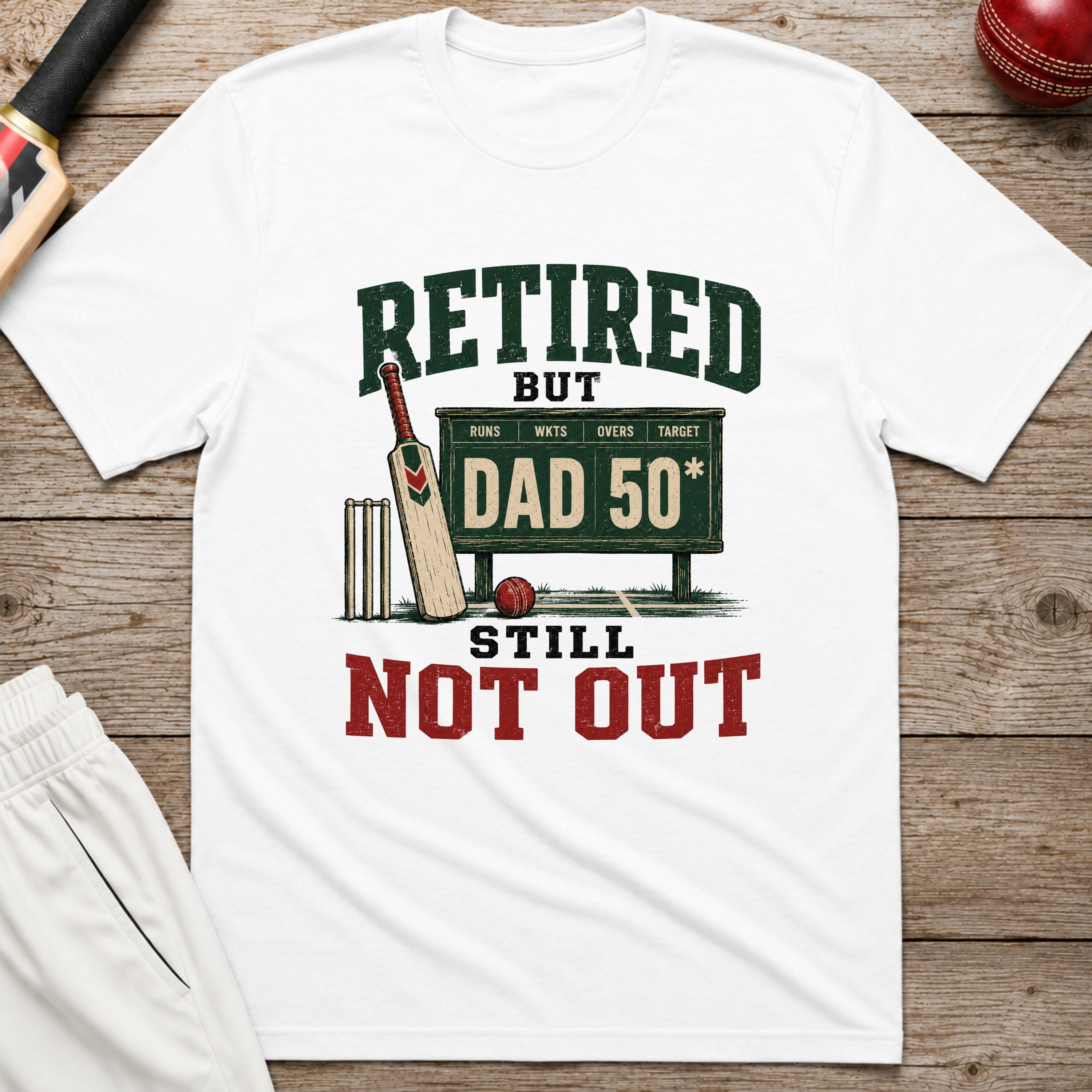 Retired But Still Not Out T-Shirt - White