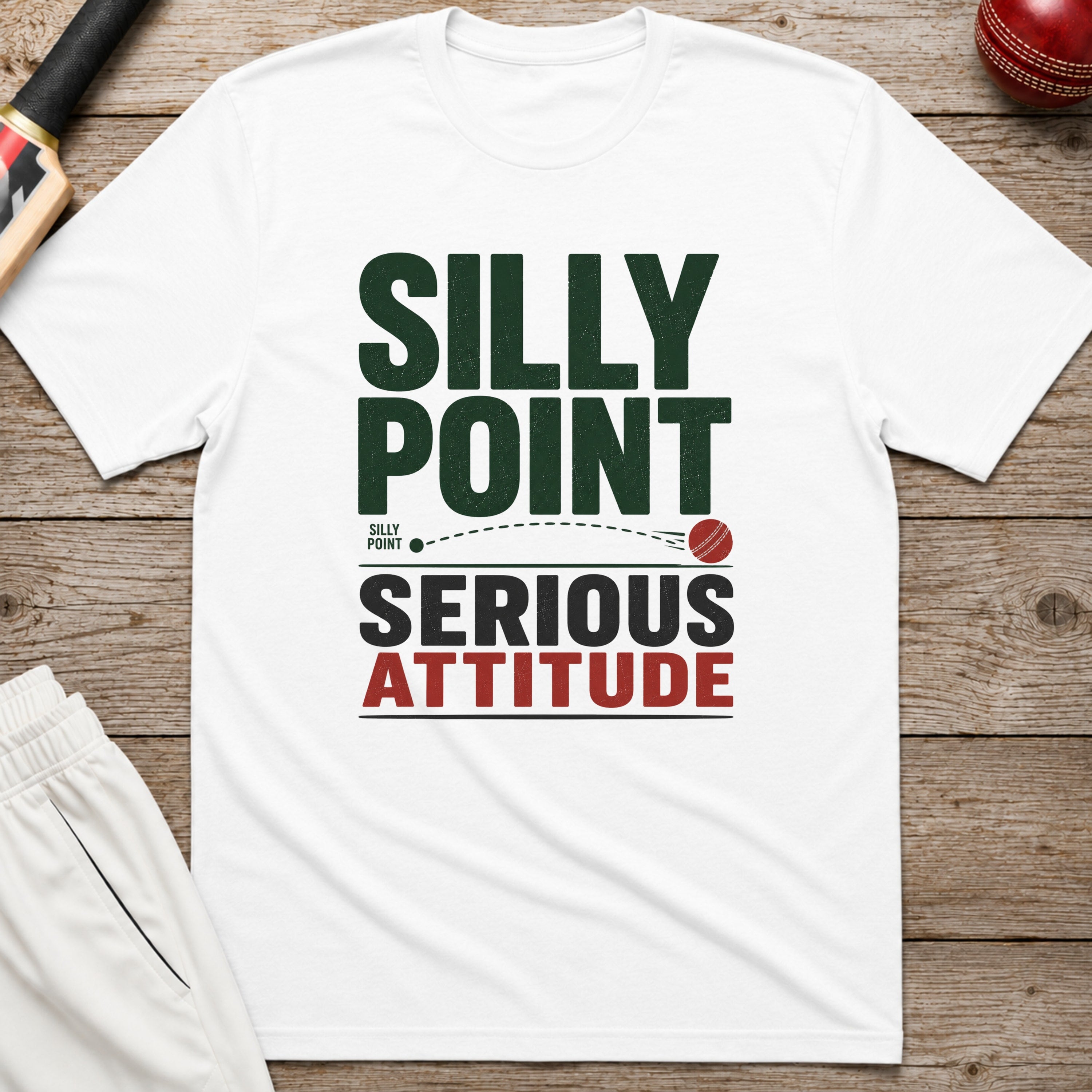 Silly Point Serious Attitude T-Shirt - White