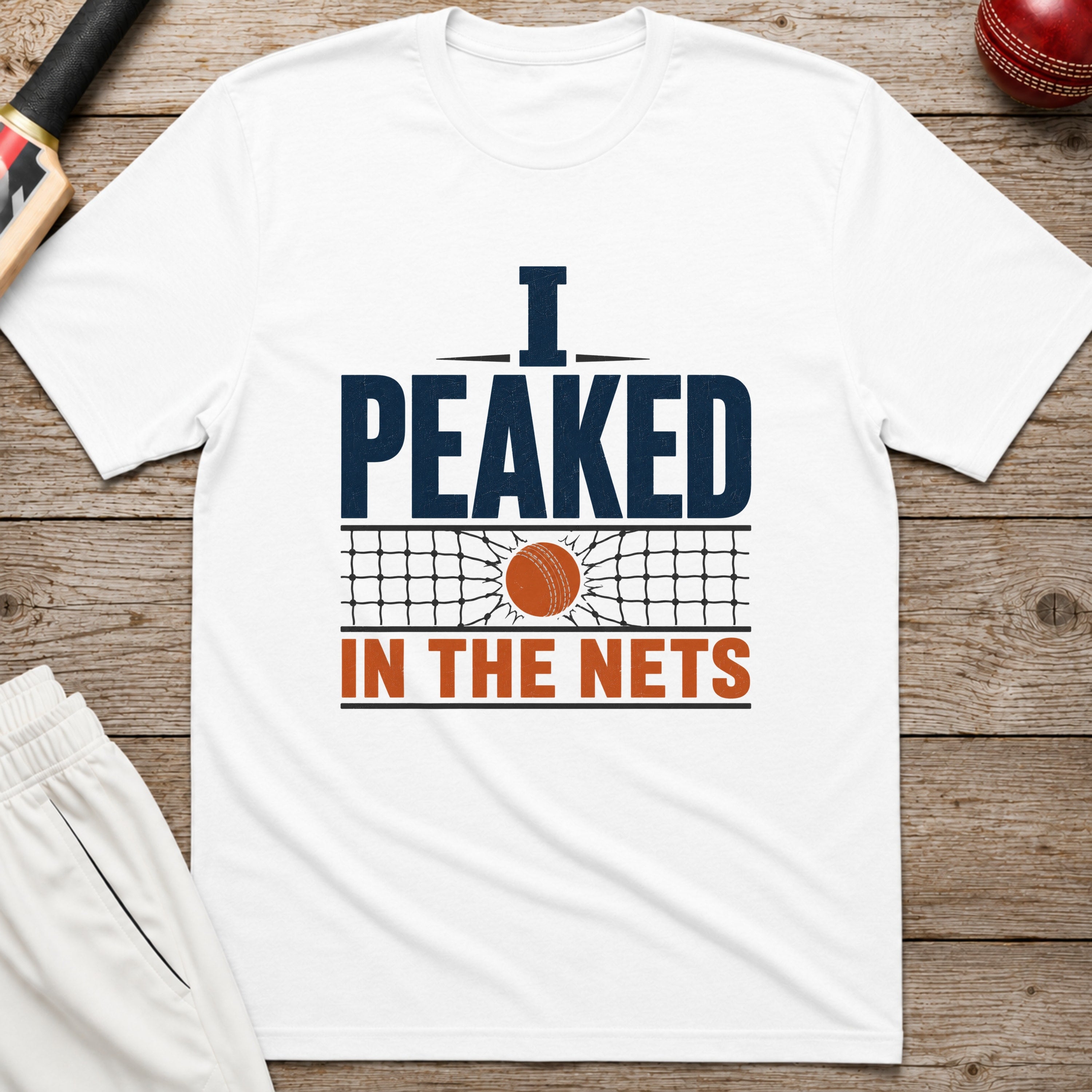 I Peaked In The Nets T-Shirt - White