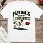 Fast Balls Slow Apologies T-Shirt - White