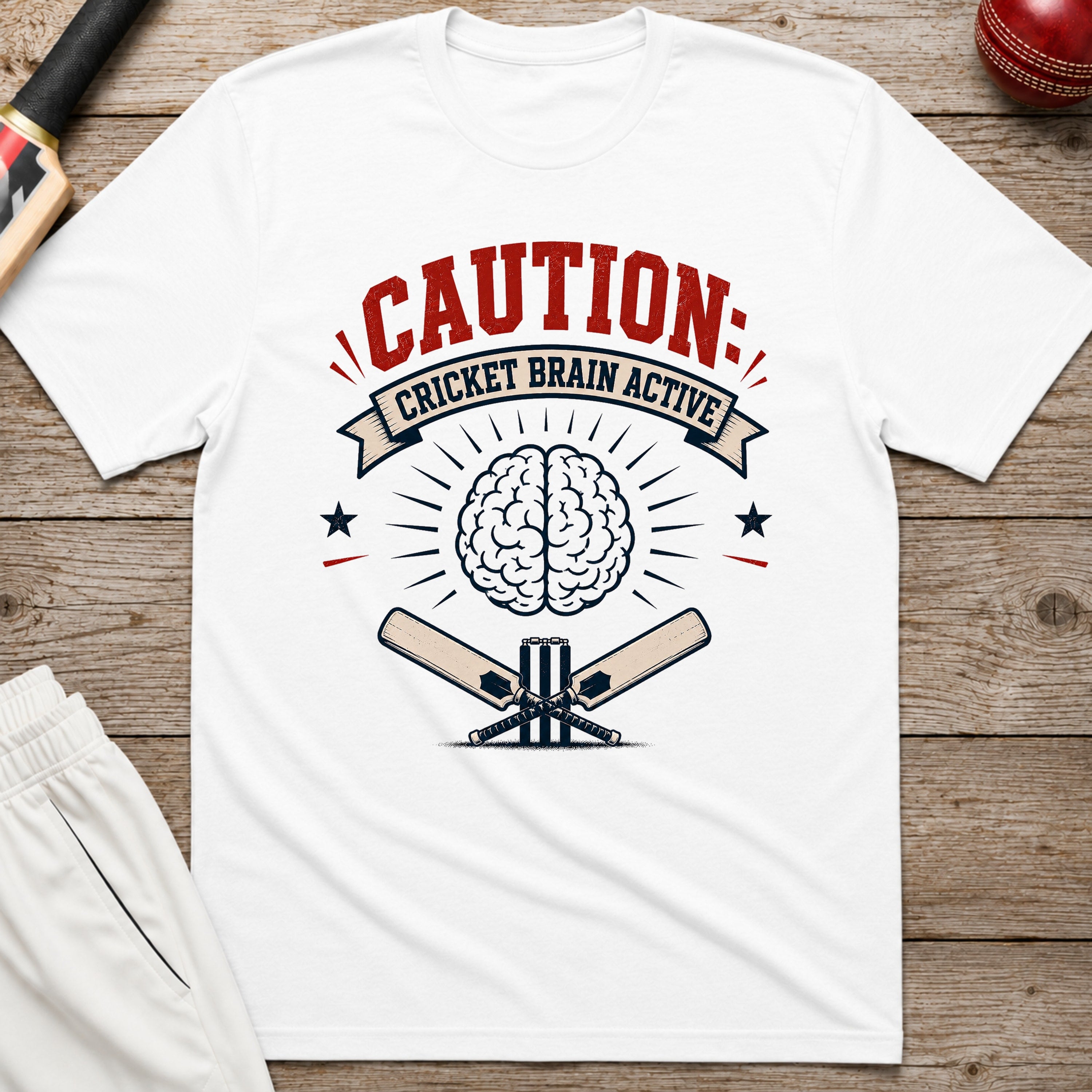 Cricket Brain Active T-Shirt - White