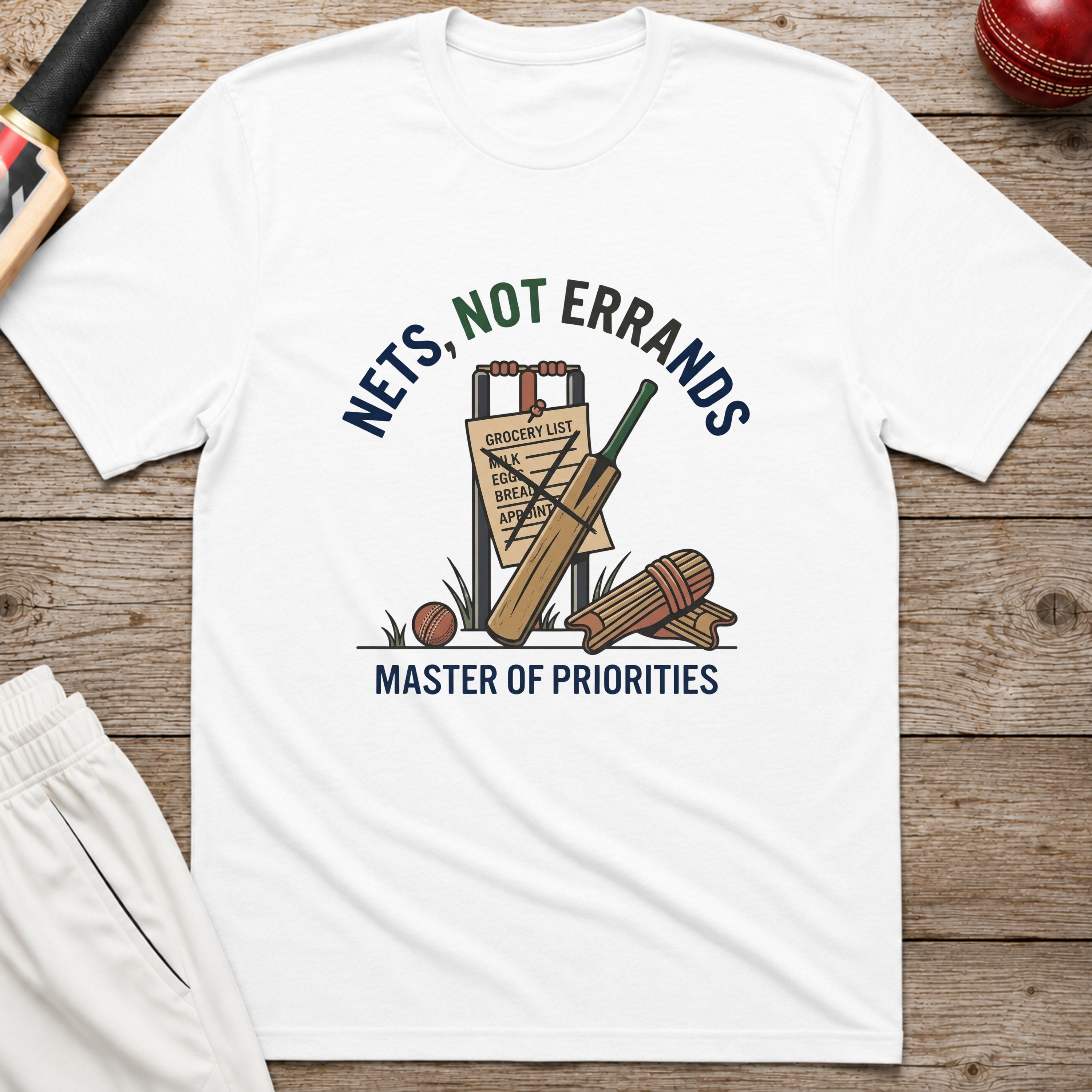 Nets Not Errands T-Shirt - White