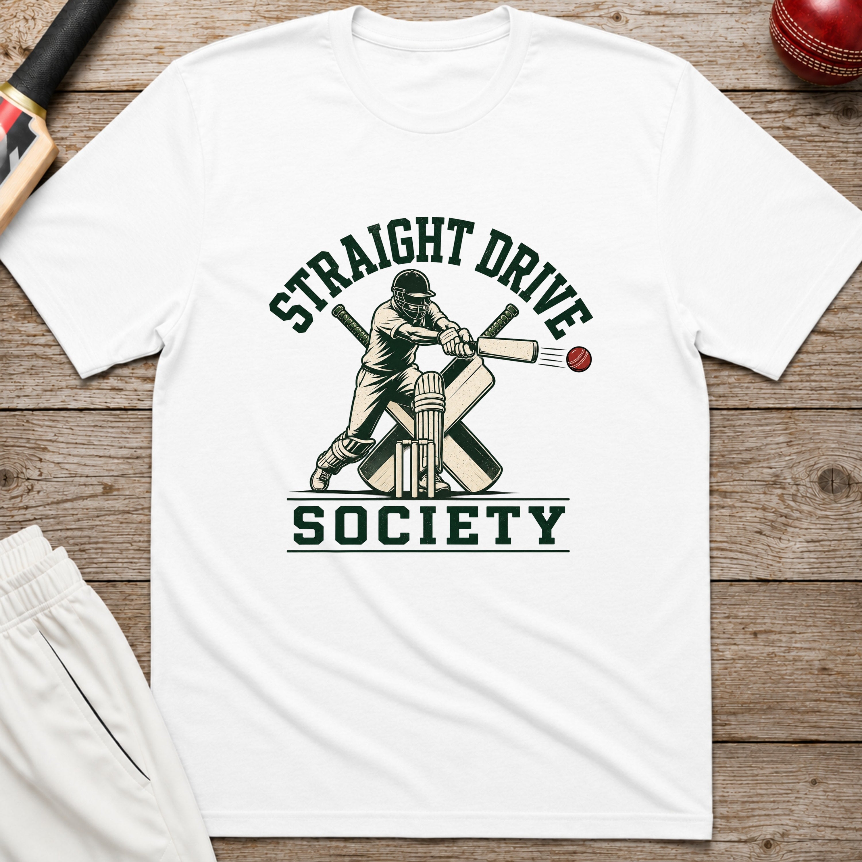 Straight Drive Society T-Shirt - White