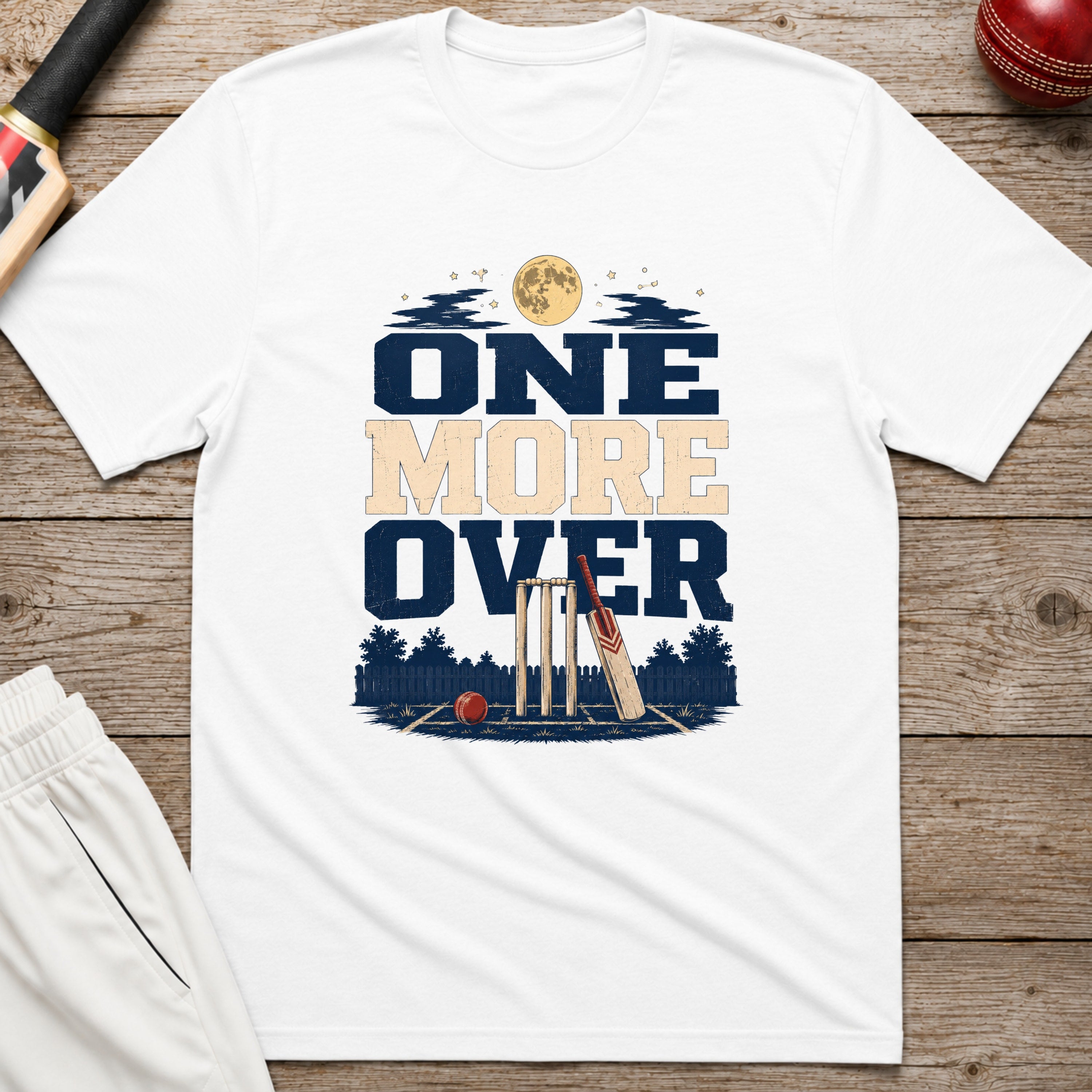 One More Over T-Shirt - White