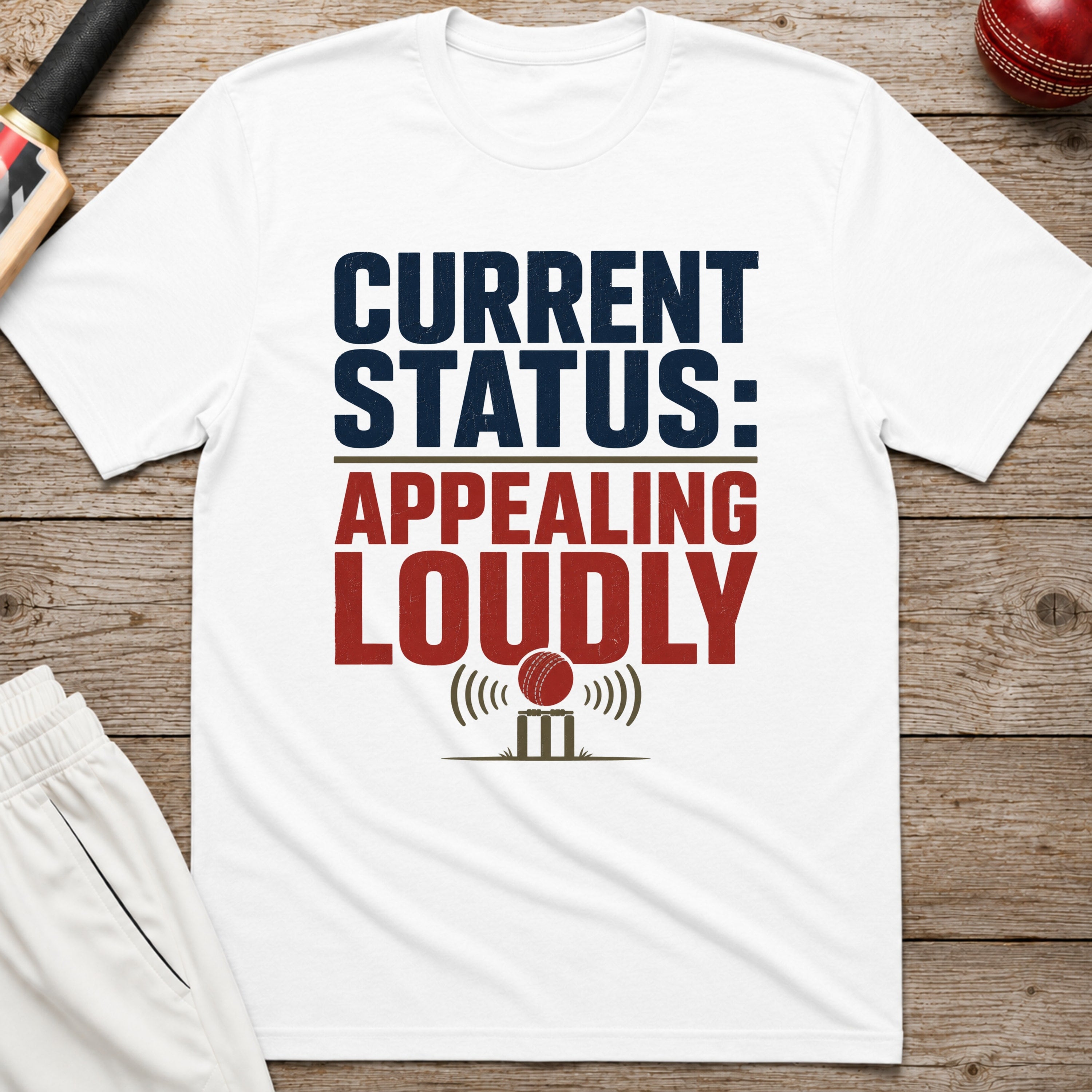 Current Status Appealing Loudly T-Shirt - White
