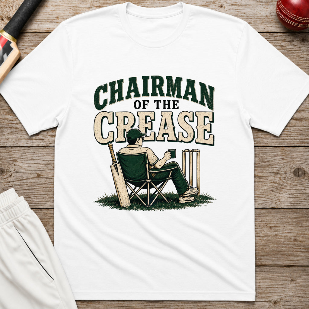 Chairman Of The Crease T-Shirt - White