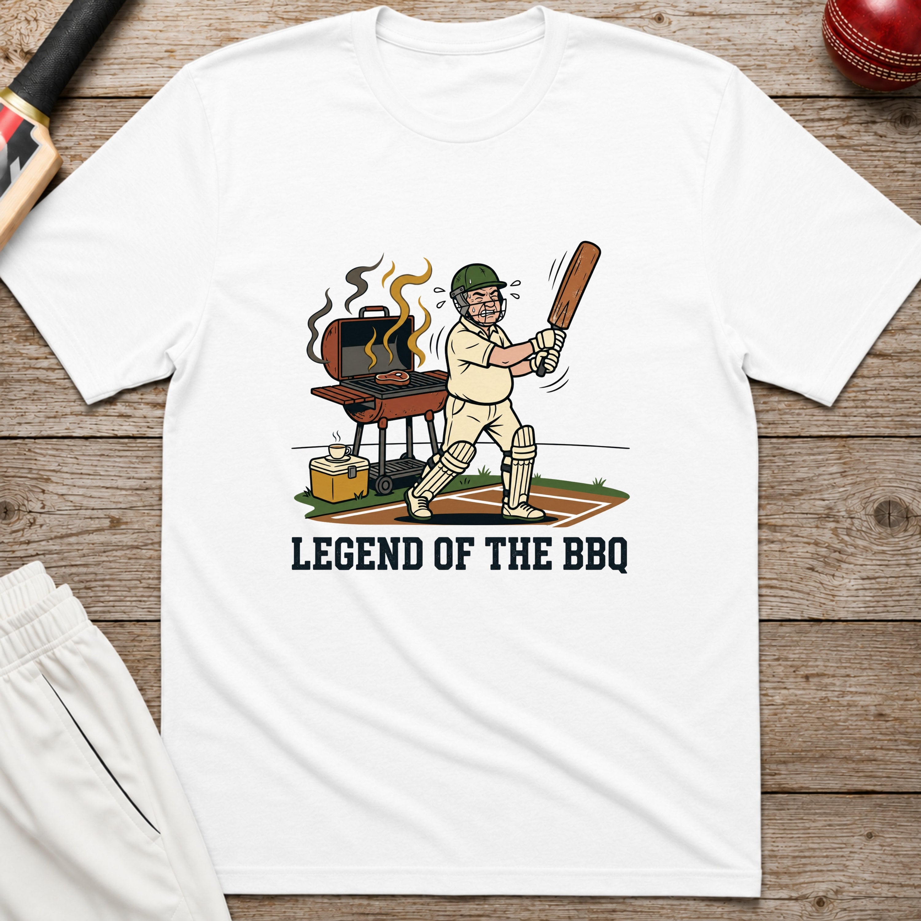 Legend Of The Bbq T-Shirt - White