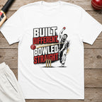 Built Different Bowled Straight T-Shirt - White