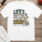 Lifes Better At The Crease T-Shirt - White