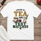 Fueled By Tea And Test Matches T-Shirt - White