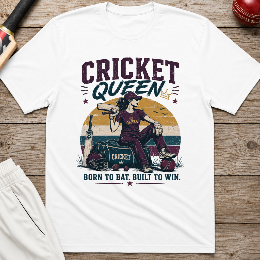 Cricket Queen T-Shirt - White